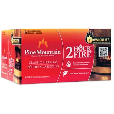 Pine Mountain Pine Mountain 4152501201 2 Hour Burn Time Traditional Fire Log; Pack - 6 125232